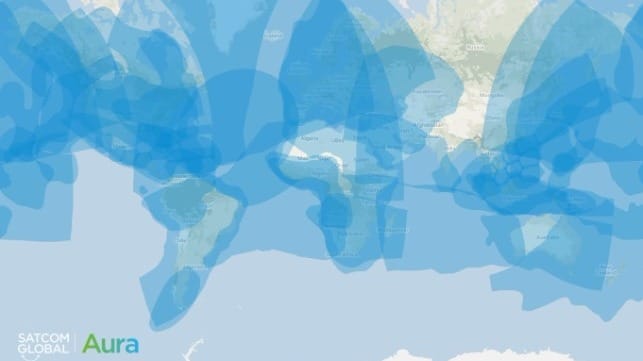  Ku-band service coverage map