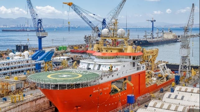 Normand Pacific in No. 2 dock for scheduled general maintenance in July