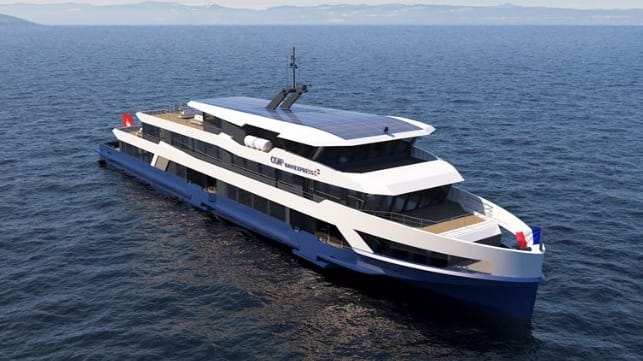 The new CGN passenger ferries will operate cleanly and efficiently powered by Wärtsilä 14 engines. © Omega Architects B.V.