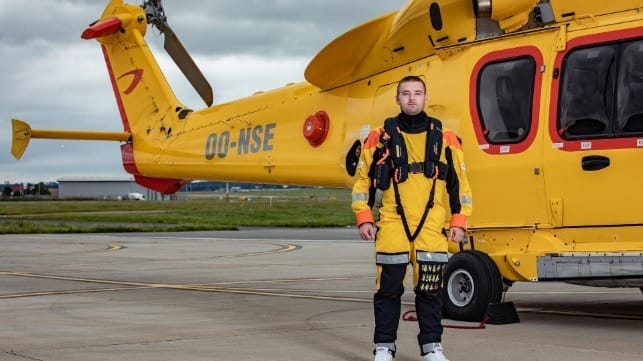 Example of a ‘Category A EBS’ aviation lifejacket