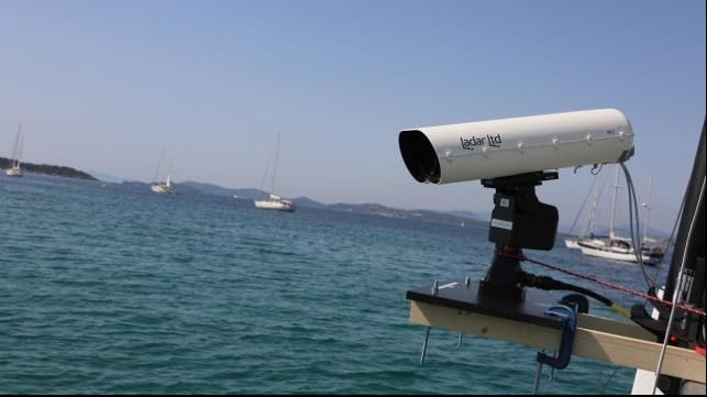 Compact Ladar installation on test vessel / Photo: Ladar Ltd