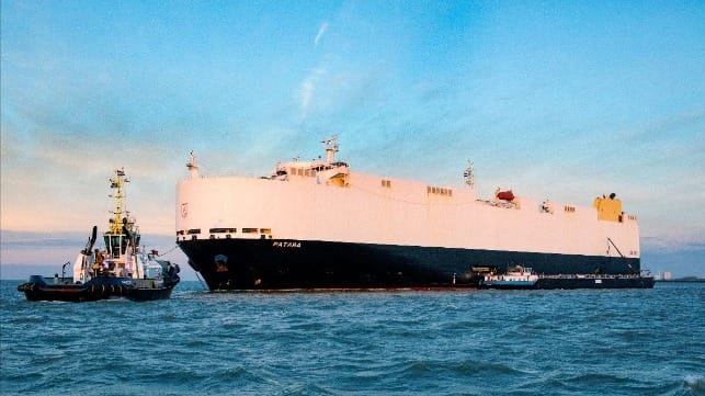 Volkswagen Group Logistics uses sustainable waste oils and residues to ship its vehicles in a new partnership with marine biofuel leader GoodFuels. (© GoodFuels)