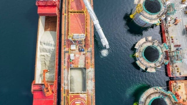 Scana has lately made a name for itself particularly with mooring technology to floating offshore wind and the aquaculture industry. For example, its portfolio company Seasystems has delivered 33 mooring brackets which are installed on the concrete foundations for the 11 wind turbines in Equinors Hywind Tampen development. (Photo: Scana)