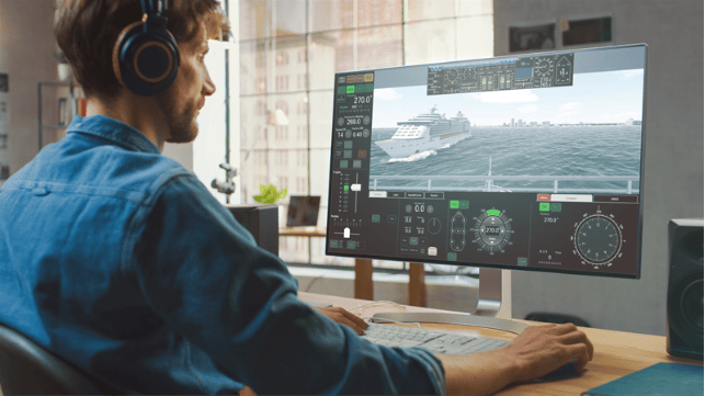 Enabling instruction and training courses via personal computers, laptops and mobile devices, from anywhere and at any time © Wärtsilä Voyage