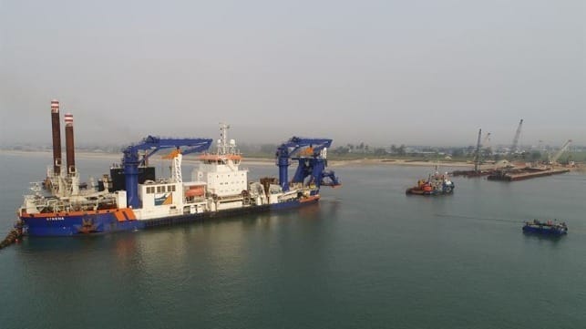 The Wärtsilä Optimised Maintenance Agreement covers the ‘Athena’ cutter suction dredger, owned by Netherlands-based Van Oord. © Van Oord