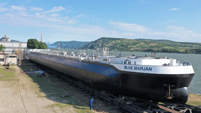First of 40 Concordia Damen inland waterway tankers launched