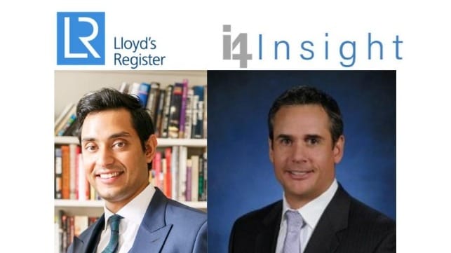 Ishaan Hemnani, co-founder of BunkerEx; Joel Meltzner, i4 Insight Chief Executive Officer