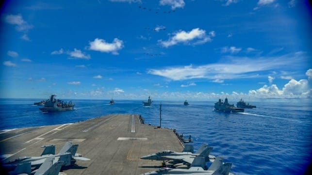 Strike Group - Image source US NAVY