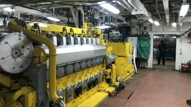 Wärtsilä 20 Dual-Fuel engines on board the 'Salamanca'.