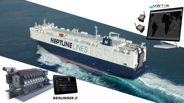 METIS and Geislinger integrate vibrations into Neptune Lines vessel performance trial