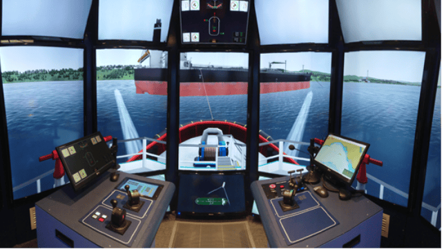 AMC recently installed 2 Rotortug simulator bridges, the first of its kind on Tasmania and Australia’s east coast