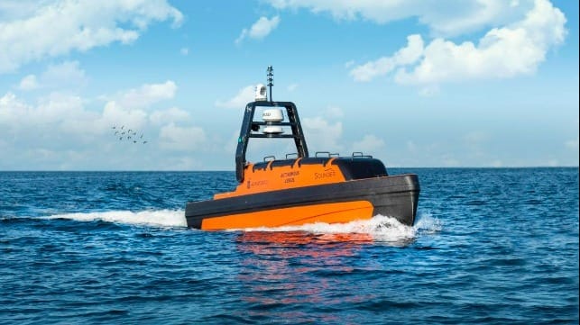 Kongsberg Maritime’s extensive subsea portfolio includes high performance multibeam and single beam echosounders, and several autonomous platforms such as the Sounder USV (pictured)