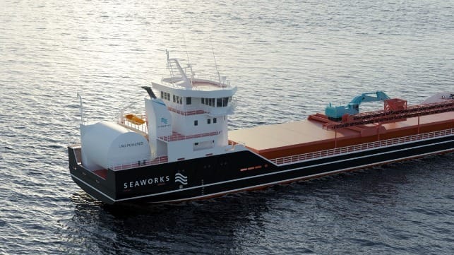 Seaworks’ new gas-powered vessel will use an extensive integrated systems package from Kongsberg Maritime