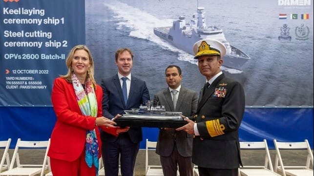 Keel laying and steel cutting ceremony