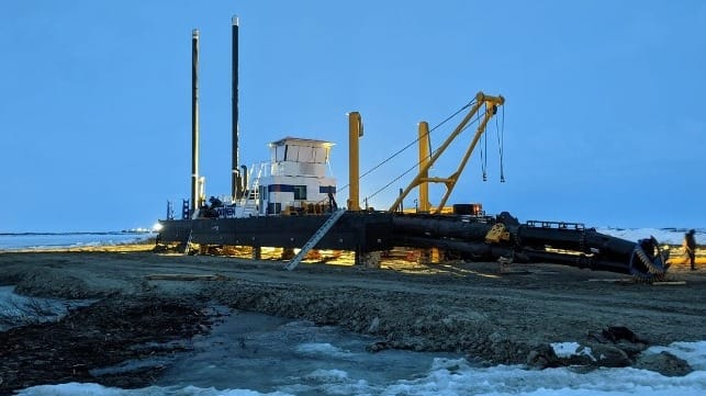 The Damen CSD450 has been assmbled in the Russian Arctic