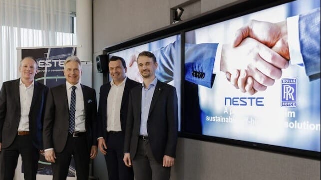 Rolls Royce and Neste Signing