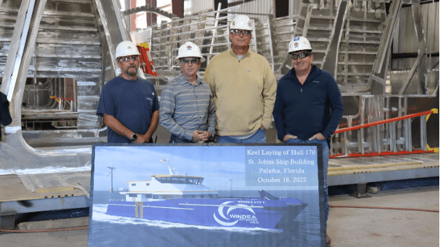 St Johns Ship Keel Laying