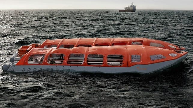 Survitec’s Seahaven, the world’s largest inflatable lifeboat, has officially launched at Seatrade, having completed the International Maritime Organization (IMO) A.520 physical tests as required by classification society Lloyd’s Register