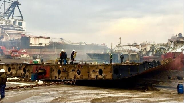 Shipowners must carry out sustainable recycling by ensuring responsible practices are followed on the ground, according to Sea Sentinels. Photo: Sea Sentinels