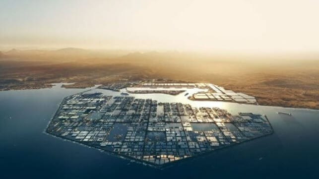 Neom Industrial City Oxagon - Image courtesy of TECO2030
