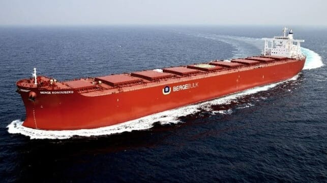 Berge Bulk and Kongsberg Maritime set up a joint development initiative to explore concept designs for a clean energy bulker fleet.