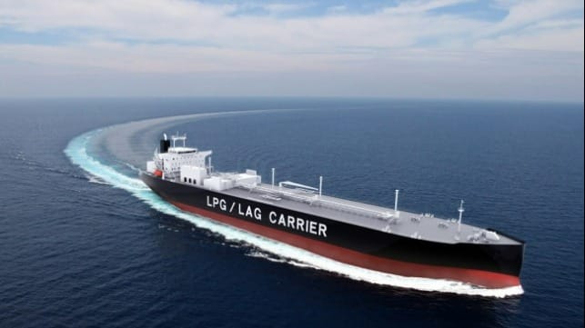Images of Ammonia-ready VLGC  (courtesy of Mitsubishi Shipbuilding Co.,Ltd.)