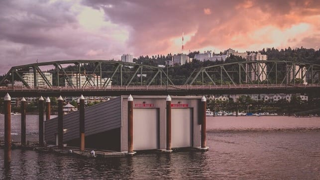 Portland Fire boathouse