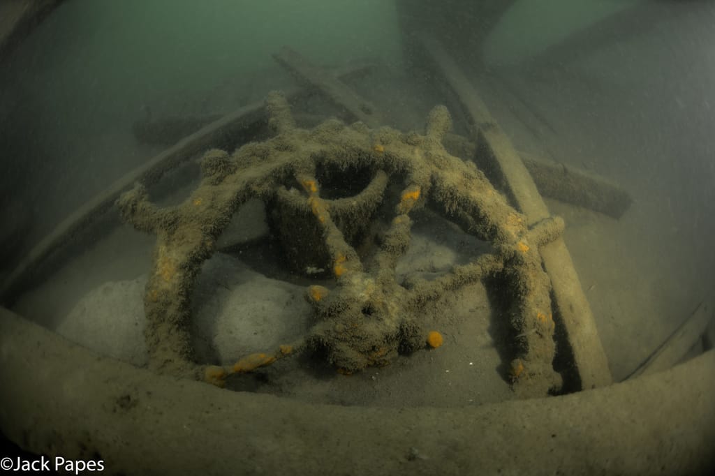 The wheel of the Clough (National Museum of the Great Lakes)