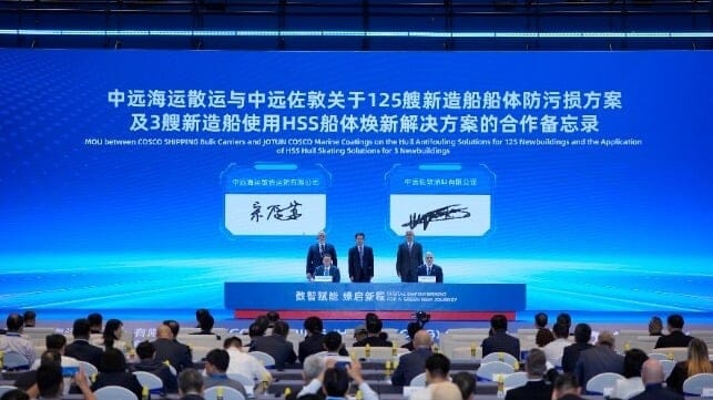 Jotun COSCO Marine Coatings Signs Agreement Covering 125 Newbuilding Vessels with COSCO SHIPPING