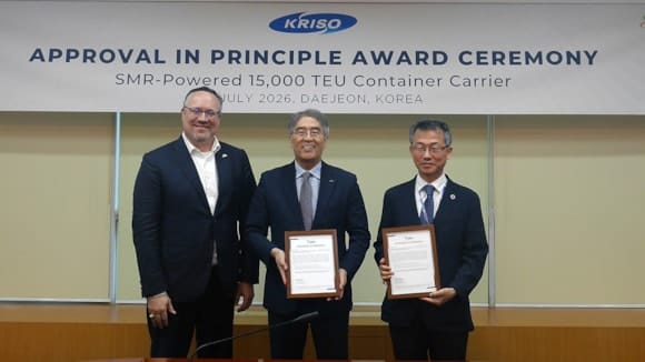 ABS Grants AIP for Nuclear-Powered 15K TEU Containership Developed with KRISO and KAERI