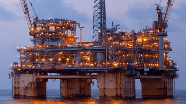 Offshore rig in U.S. Gulf