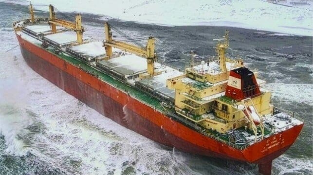 bulker grounded