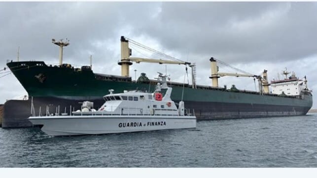 seized bulker in Italy