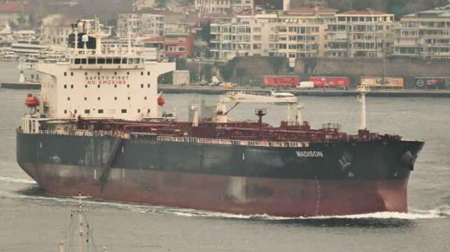 Tanker Cabo Deseado (seen here under a previous name) shuttled products between California ports, a task normally handled by U.S. tug-and-barge firms (Cengiz Tokgoz / VesselFinder)