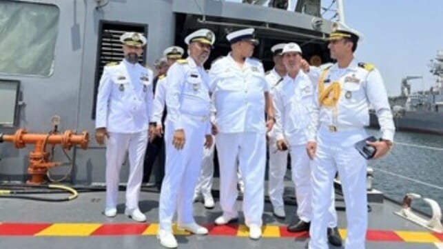 Chief of South Africa's Navy visits Bandar Abbas, August 2024 (ISNA)