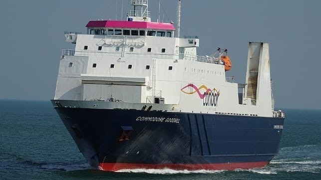 Caesarea Trader, seen here in Condor livery as the Commodore Goodwill (John K. Thorne photo - CC0 1.0)