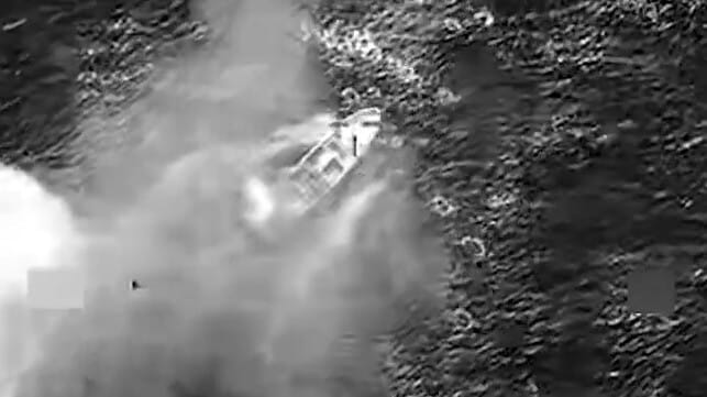 Drug boat strike