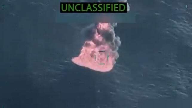 Drug boat strike
