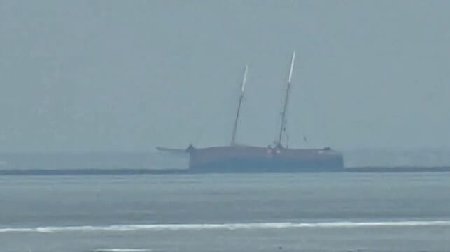 Ethel von Brixham aground (DZgRS)