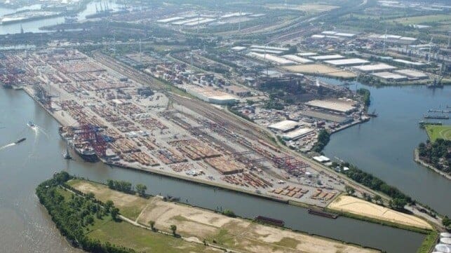 Hamburg Germany container terminal