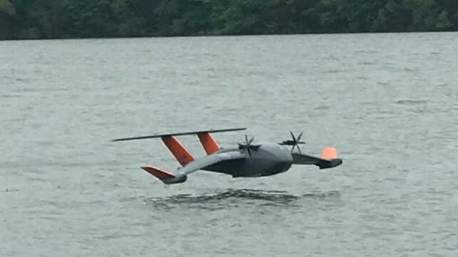 An FSC prototype in motion, 2022 (Flying Ship Company)