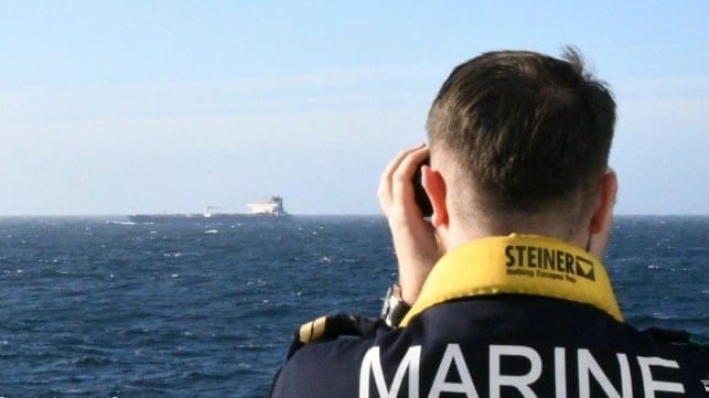 French Navy monitoring tanker