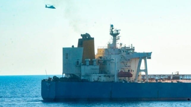 French forces stopping tanker