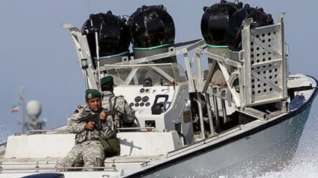 Iranian mine boat