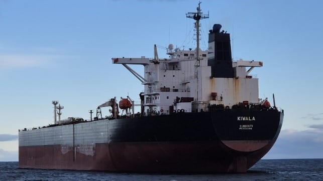 sanctioned shadow tanker detained
