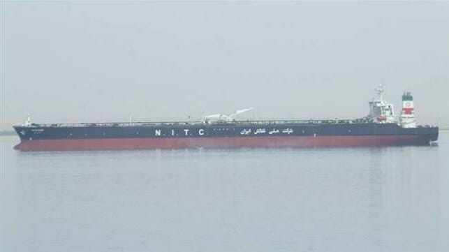 Iranian crude oil tanker