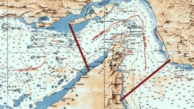 The declared Iranian zone of control encompasses both the north and south sides of the waterway (IRGC)