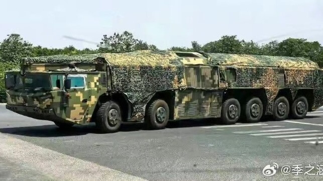 One of the handful of known photos of a suspected DF-27 in the public domain (via Chinese social media / Shahryar Pasandideh)