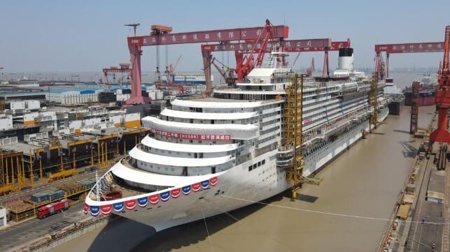 Chinese built cruise ship