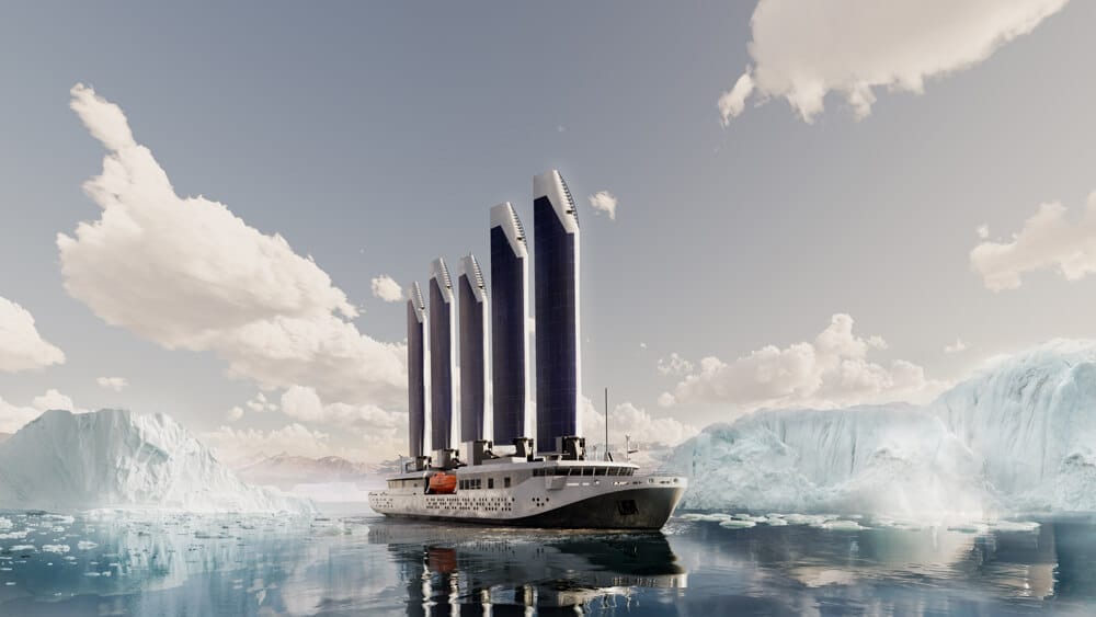 sail-powered cruise ship